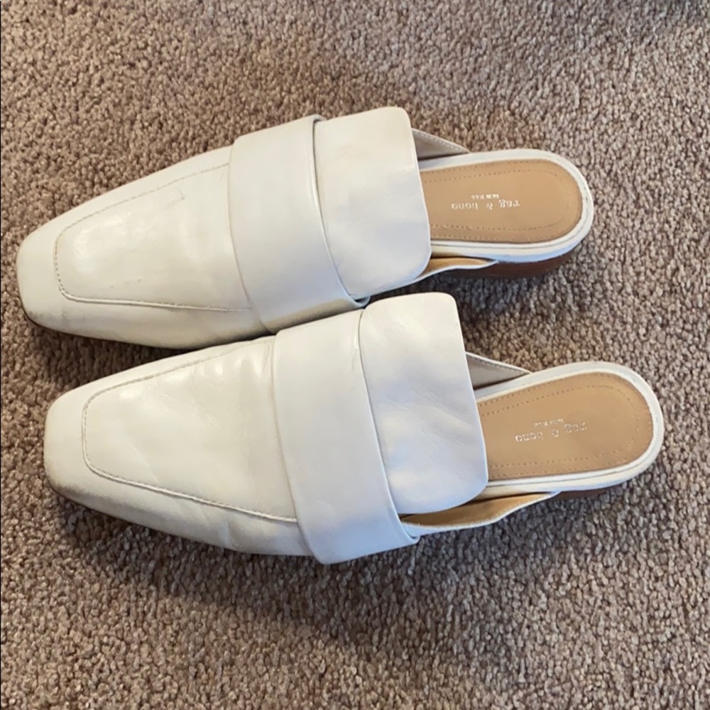Rag & bone white mules